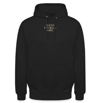 Asiatisches Vanille Girl - Unisex Hoodie - Schwarz - Vorne - Alina (178cm) & Michal (187cm)