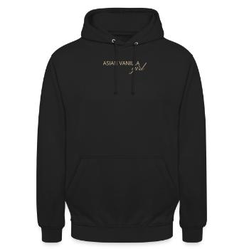 Asiatisches Vanille Girl - Unisex Hoodie - Schwarz - Vorne - Alina (178cm) & Michal (187cm)