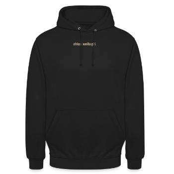 Afrikanisches Vanille Girl - Unisex Hoodie - Schwarz - Vorne - Alina (178cm) & Michal (187cm)