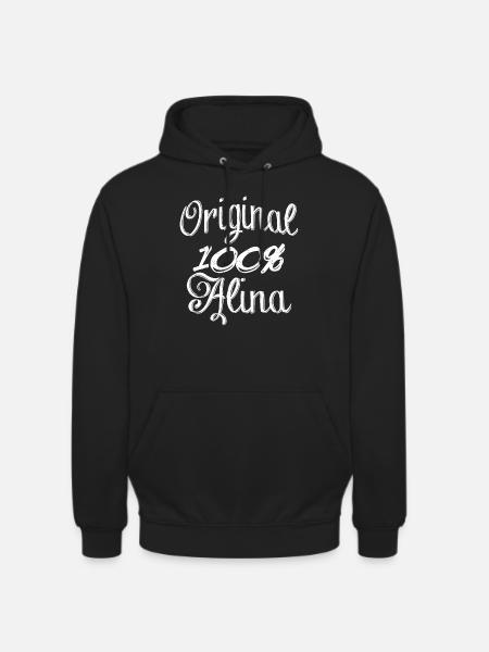 Original 100% Alina - Unisex Hoodie - Schwarz