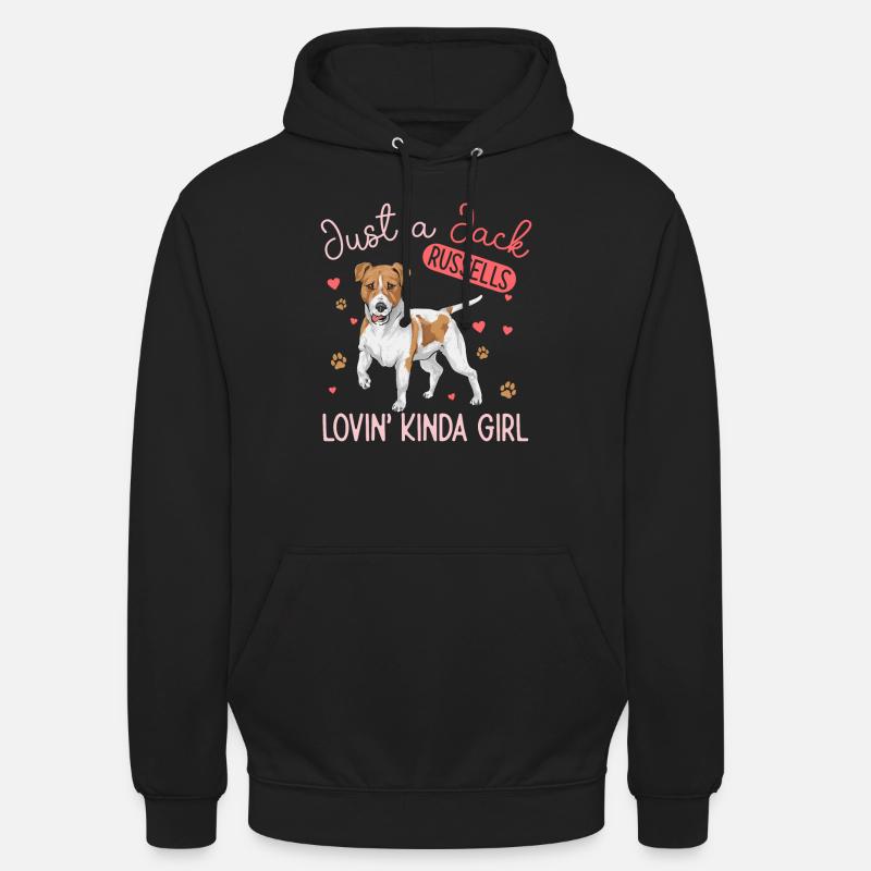 Jack Russell Terrier - Sweat-shirt à capuche unisexe - noir