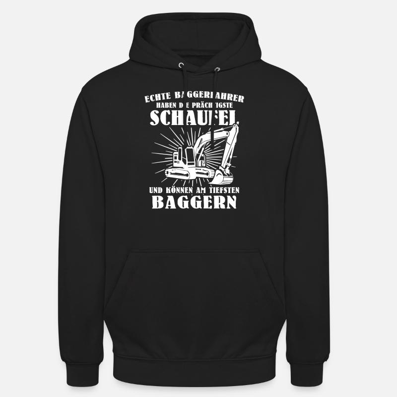 Baggerführer Bagger Baggerfahrer - Unisex Hoodie - Schwarz