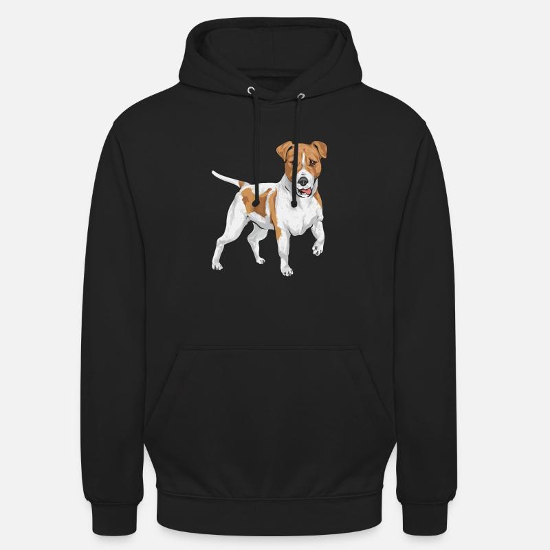 Jack Russell Terrier - Sweat-shirt à capuche unisexe - noir