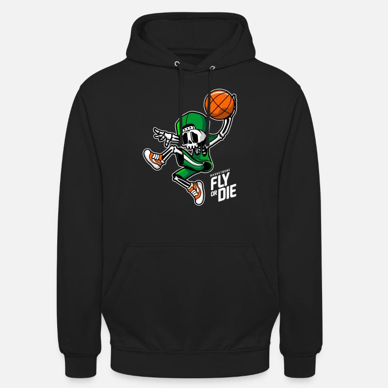 Os de panier - Sweat-shirt à capuche unisexe - noir
