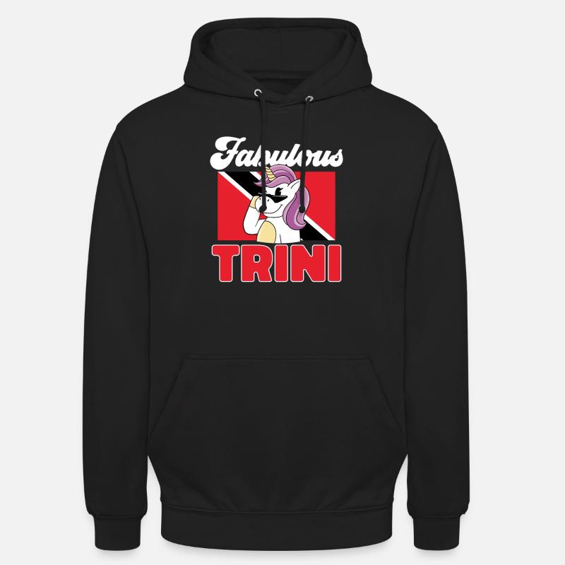 Drapeau de Trinité-et-Tobago - Sweat-shirt à capuche unisexe - noir