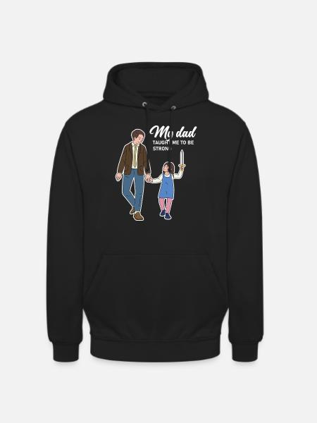 Father's Day Girl Design - Unisex Hoodie - black