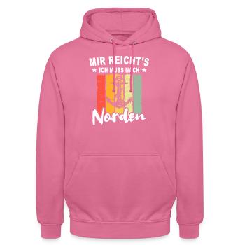 Norden - Unisex Hoodie - Pink - Vorne - Alina (178cm) & Michal (187cm)