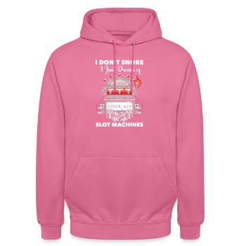 Casino - Sweat-shirt à capuche unisexe - rose - Devant - Alina (178cm) & Michal (187cm)