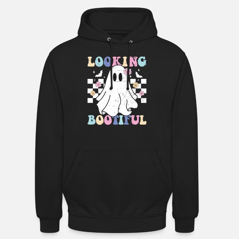 looking bootiful ghost halloween - Sweat-shirt à capuche unisexe - noir
