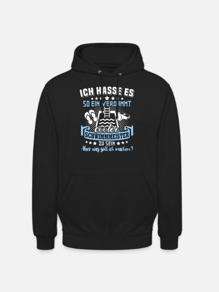 Schwimmmeister - Unisex Hoodie - Schwarz