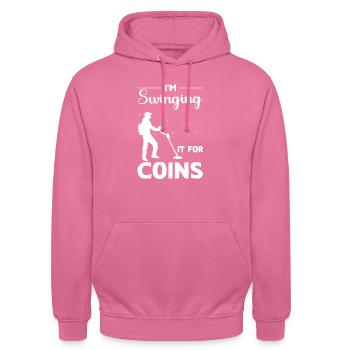 Dirt Fishing - Unisex Hoodie - Pink - Vorne - Alina (178cm) & Michal (187cm)