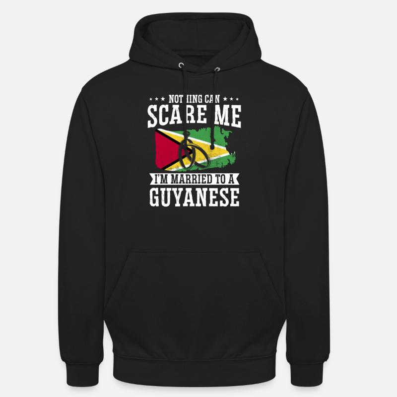 Guyana Flag Guyanais Guyanais - Sweat-shirt à capuche unisexe - noir