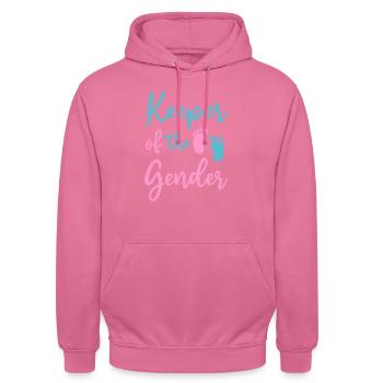 Gardien du genre - Sweat-shirt à capuche unisexe - rose - Devant - Alina (178cm) & Michal (187cm)