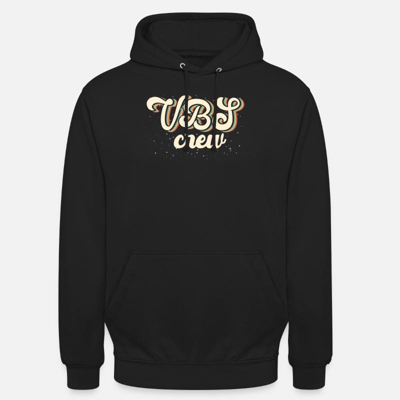 Équipage VBS - Sweat-shirt à capuche unisexe - noir