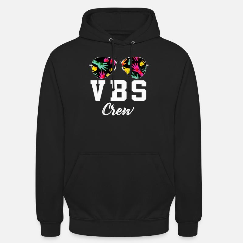 Équipage VBS - Sweat-shirt à capuche unisexe - noir