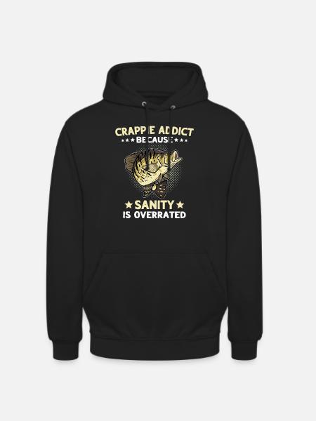 Crappie Fishing Sunfish - Unisex Hoodie - black
