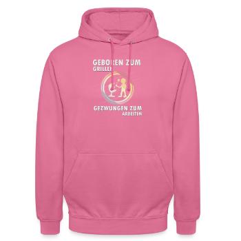 Grillen - Unisex Hoodie - Pink - Vorne - Alina (178cm) & Michal (187cm)