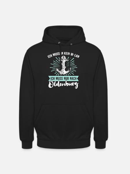 Oldenburg Sprüche - Unisex Hoodie - Schwarz