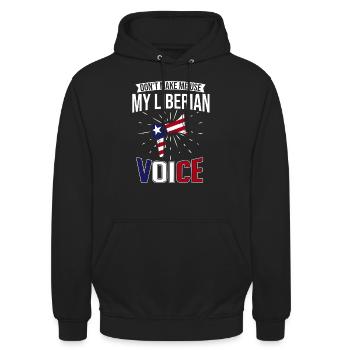 Liberia Flagge Liberianer - Unisex Hoodie - Schwarz - Vorne - Alina (178cm) & Michal (187cm)