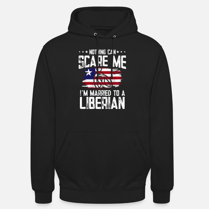 Drapeau du Libéria Libériens - Sweat-shirt à capuche unisexe - noir