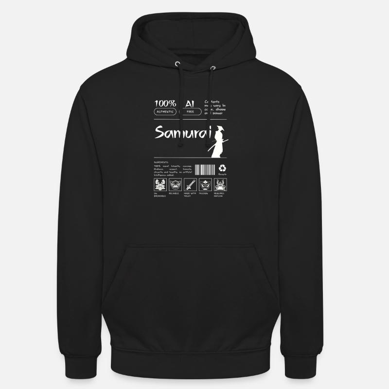 Samurai Leaflet - Unisex Hoodie - black