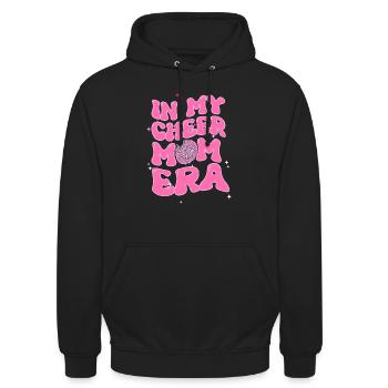 Cheer Mom Cheerleadering Cheerleader Mutter - Unisex Hoodie - Schwarz - Vorne - Alina (178cm) & Michal (187cm)