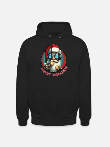 Weihnachtsmann Cyberpunk - Unisex Hoodie - Schwarz