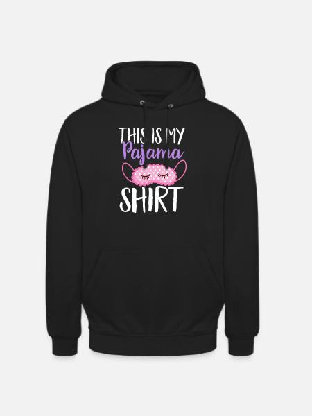 Soirée pyjama pyjama soirée pyjama - Sweat-shirt à capuche unisexe - noir