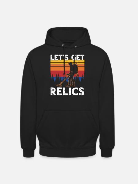 Metal Detector Relics Search - Unisex Hoodie - black