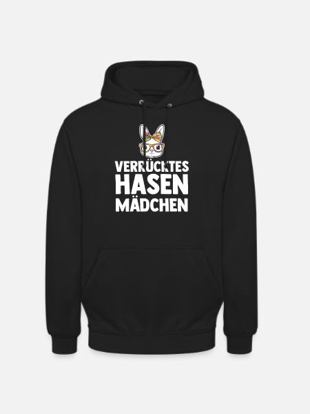 Kaninchen Hase - Unisex Hoodie - Schwarz