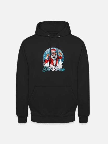dancing Santa - Unisex Hoodie - Schwarz
