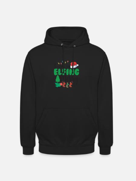 I am so merry Elfing - Unisex Hoodie - black