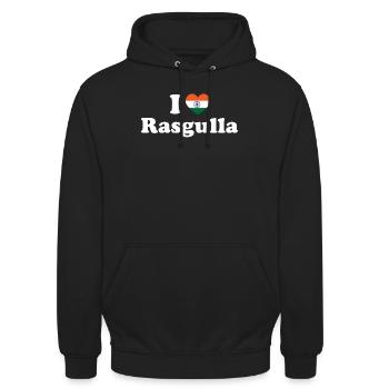 Indisch Indisch Essen Rasgulla Heritage - Unisex Hoodie - Schwarz - Vorne - Alina (178cm) & Michal (187cm)