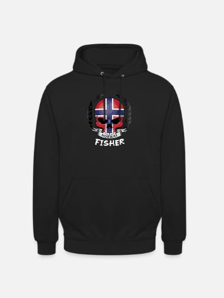 Fisherman Anglers in Norway - Unisex Hoodie - black