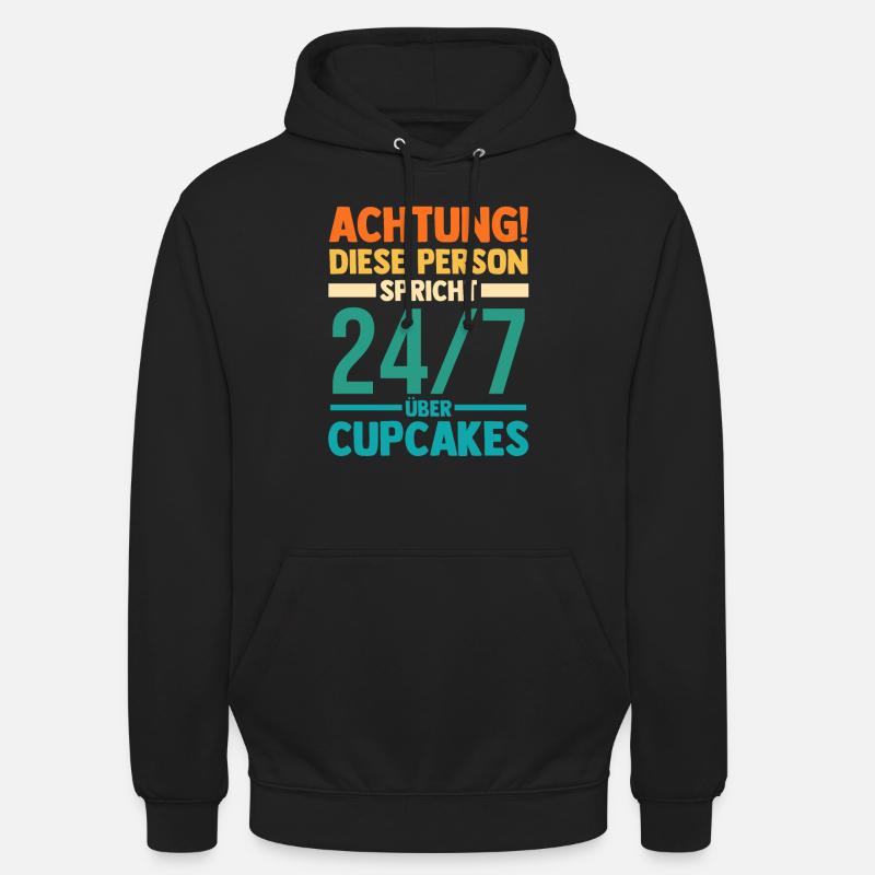 Backen Cupcakes - Unisex Hoodie - Schwarz