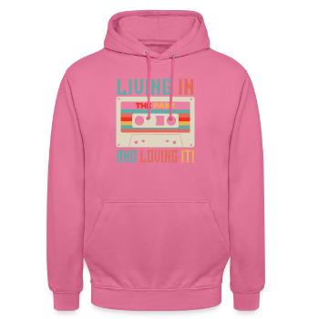 Fille garçon enfants 70 s 80 s 90 s Disco Costume tenue - Sweat-shirt à capuche unisexe - rose - Devant - Alina (178cm) & Michal (187cm)