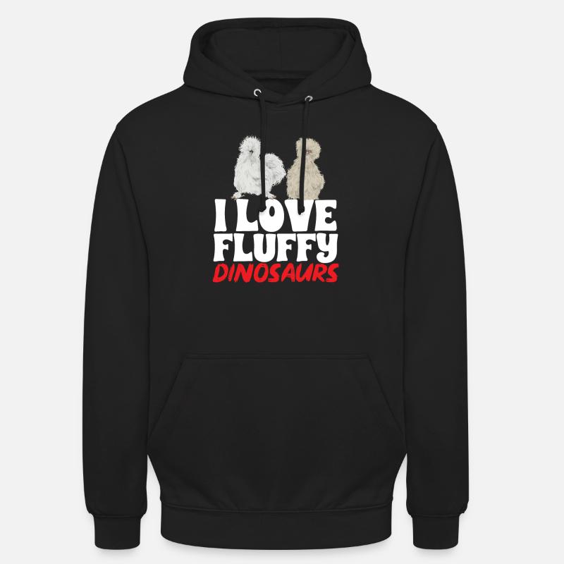 Seidenhuhn Poulet soyeux - Sweat-shirt à capuche unisexe - noir
