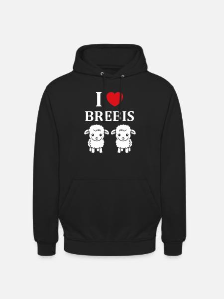Bébé mouton petit brebis - Sweat-shirt à capuche unisexe - noir