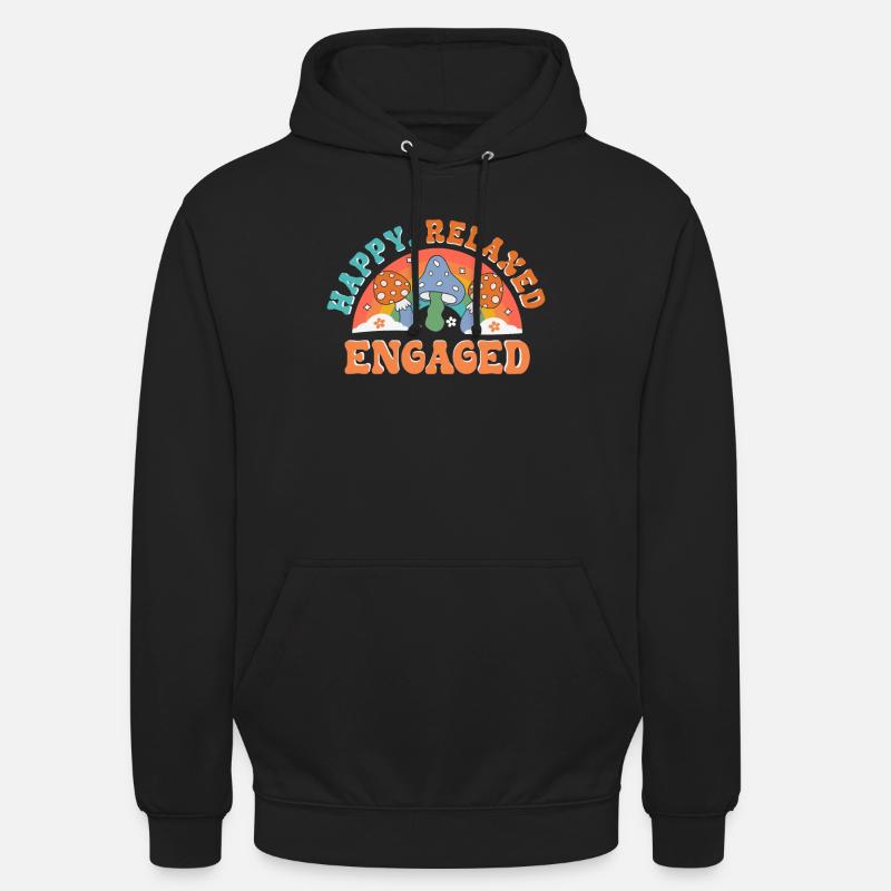 Mariée de fiançailles d'amis dévoués - Sweat-shirt à capuche unisexe - noir