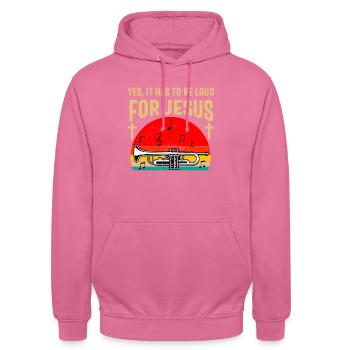 Christlicher Trompeter Musik Anbetungsspaß - Unisex Hoodie - Pink - Vorne - Alina (178cm) & Michal (187cm)