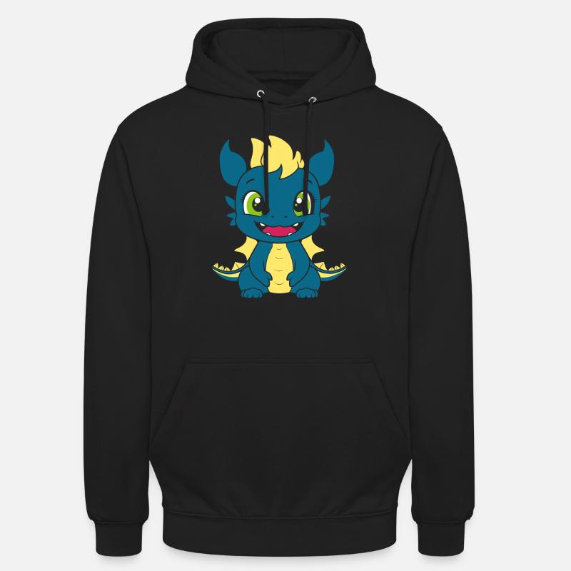 Baby-Drache - Unisex Hoodie - Schwarz