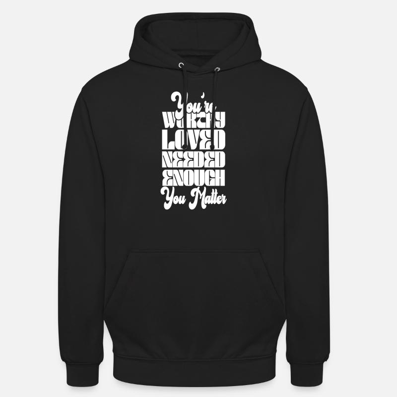 Dépression et conscience bipolaire : - Sweat-shirt à capuche unisexe - noir