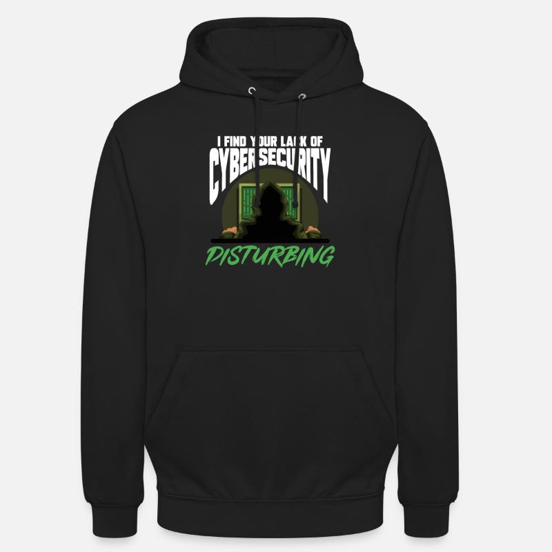 Cybersecurity Hackers IT Security - Unisex Hoodie - black