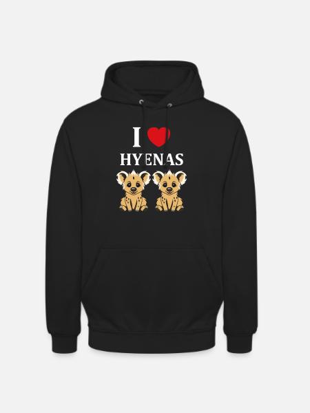 Hyäne - Unisex Hoodie - Schwarz