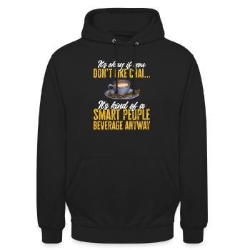 Chai Tee Masala Chai - Unisex Hoodie - Schwarz - Vorne - Alina (178cm) & Michal (187cm)