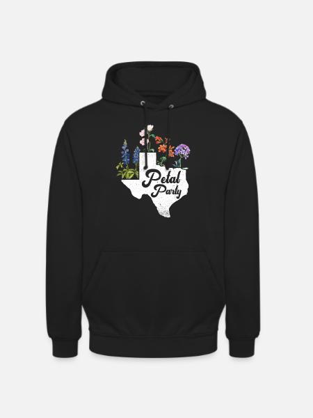 Wildflower Fields Wildflowers Bluebonnet - Unisex Hoodie - black