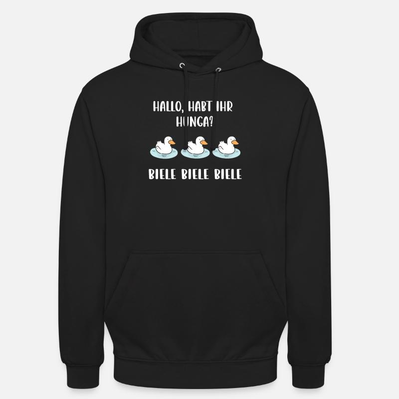 Biele Biele Biele - Sweat-shirt à capuche unisexe - noir