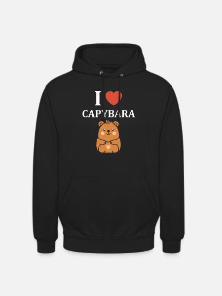 Humour Capybara - Sweat-shirt à capuche unisexe - noir