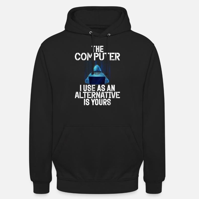 Piratage informatique en cybersécurité - Sweat-shirt à capuche unisexe - noir
