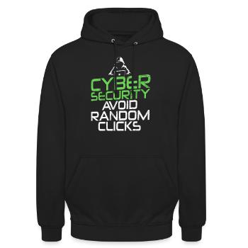 Piratage informatique en cybersécurité - Sweat-shirt à capuche unisexe - noir - Devant - Alina (178cm) & Michal (187cm)